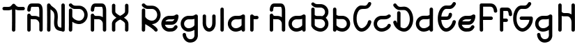 TANPAX Regular font