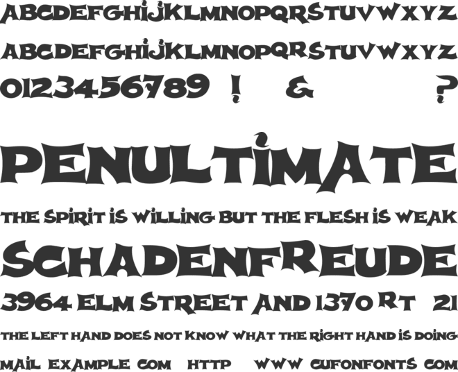 Spherism font preview