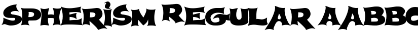 Spherism Regular font