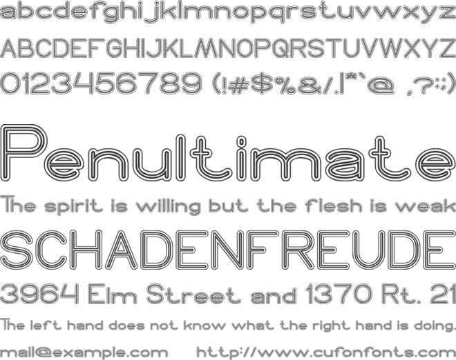 Read font preview
