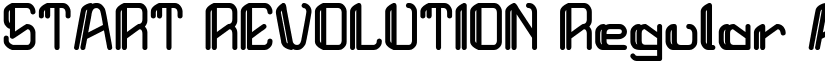 START REVOLUTION Regular font