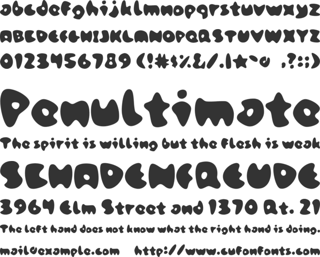 StoneSkip font preview