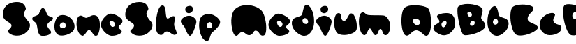 StoneSkip Medium font