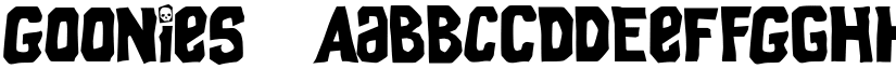 Goonies font