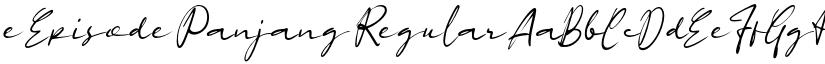 e Episode Panjang Regular font