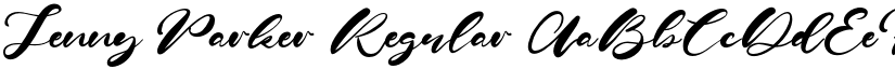 Jenny Parker Regular font