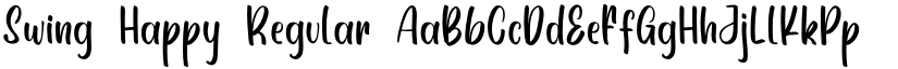Swing Happy Regular font