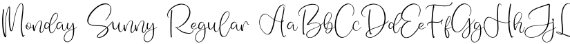 Monday Sunny Regular font