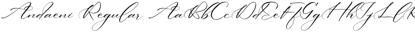 Andaeni Regular font