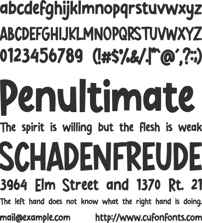 Smelly Peach font preview