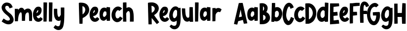 Smelly Peach Regular font