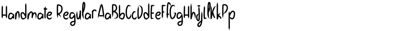 Handmate Regular font