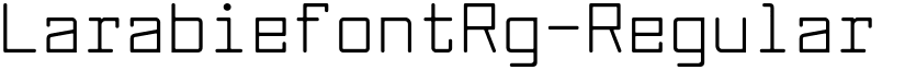 LarabiefontRg-Regular font