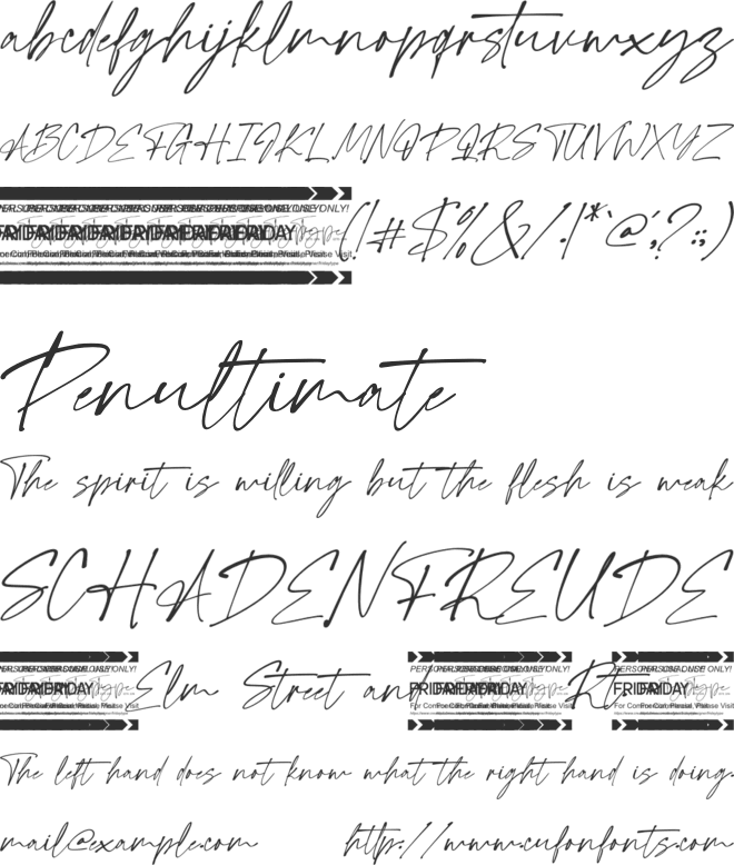 Jollity font preview