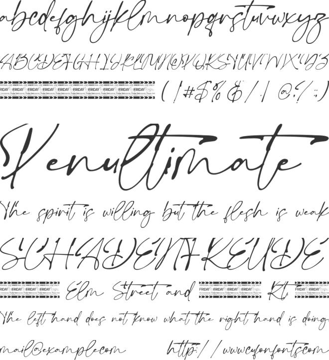 Miffiest font preview