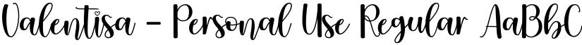 Valentisa - Personal Use Regular font