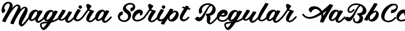 Maguira Script Regular font