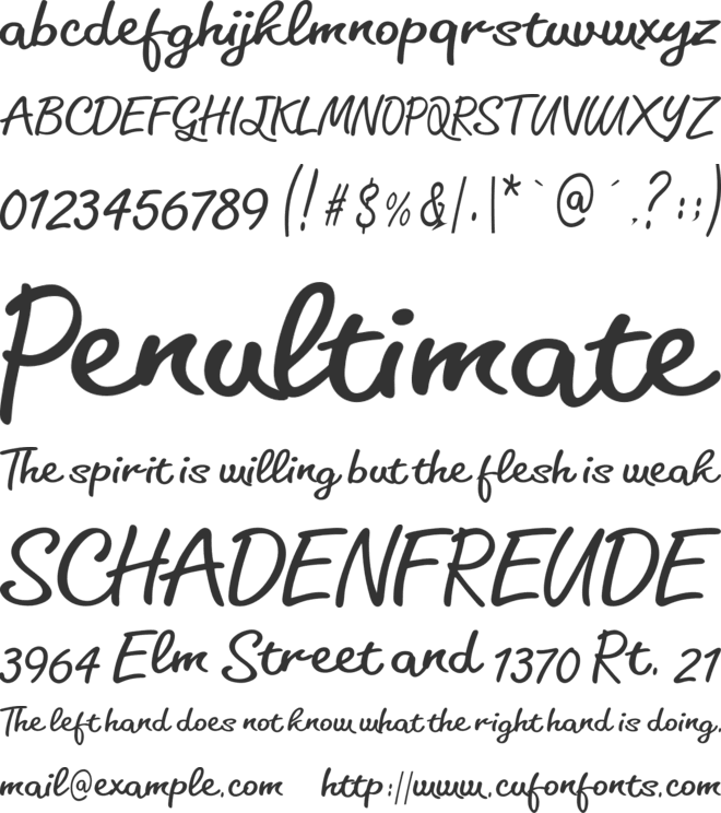 Rastiella font preview