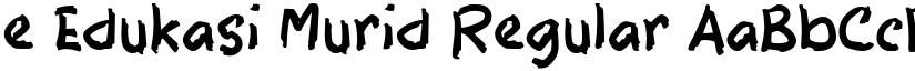 e Edukasi Murid Regular font