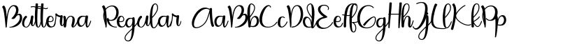 Butterna Regular font