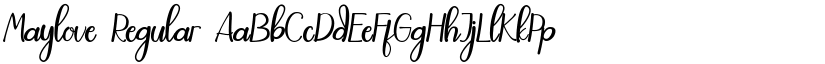 Maylove Regular font