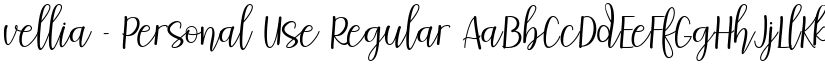 vellia - Personal Use Regular font