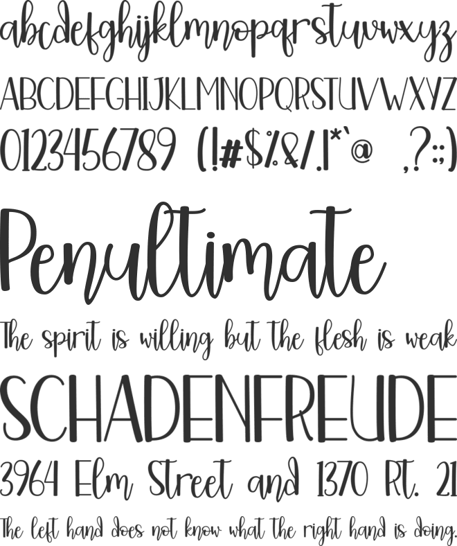 Freshie - Personal Use font preview