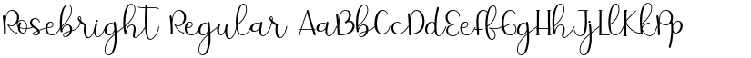 Rosebright Regular font