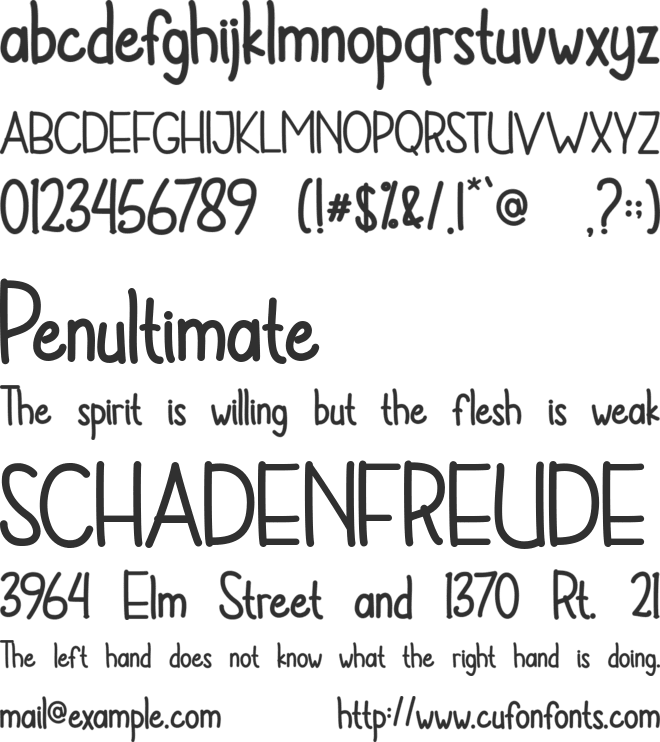 Hotabe font preview