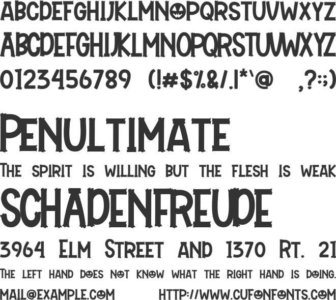 Holla Grave font preview