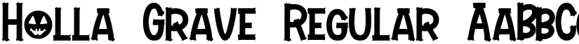 Holla Grave Regular font