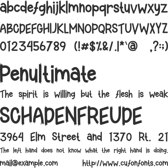 Witchat - Personal Use font preview