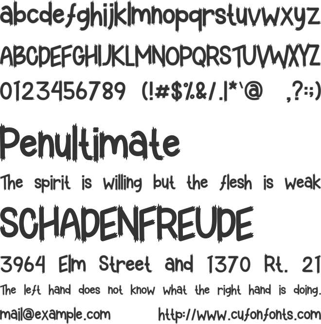 Witchat - Personal Use font preview