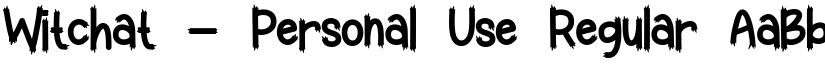 Witchat - Personal Use Regular font