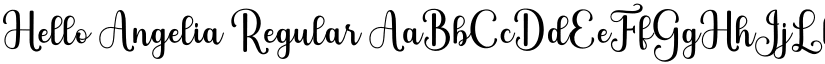 Hello Angelia Regular font