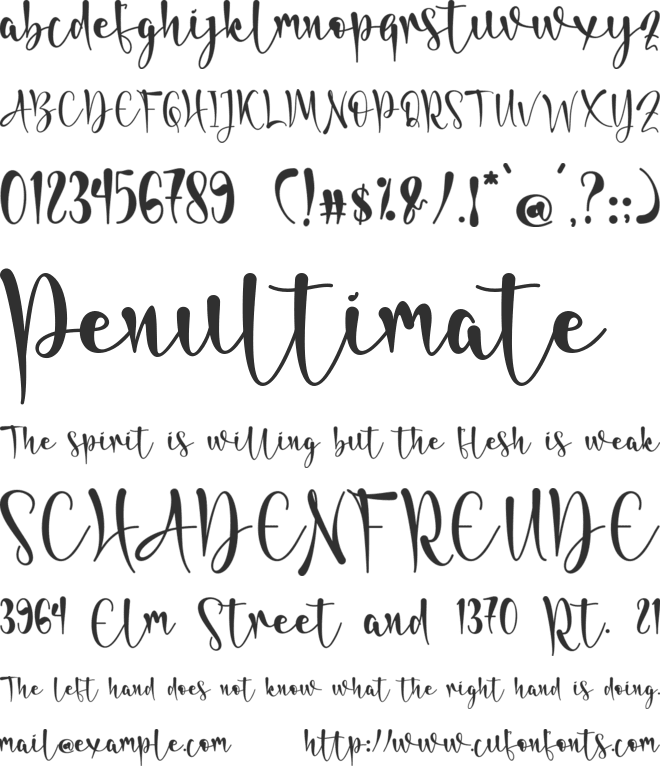 Hellya-PERSONAL USE font preview