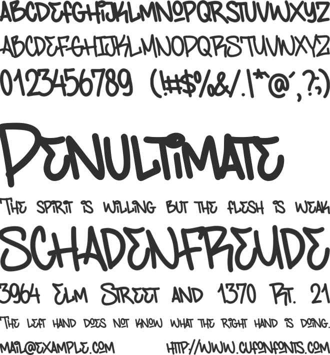 Timegoing font preview
