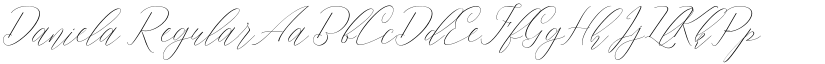 Daniela Regular font