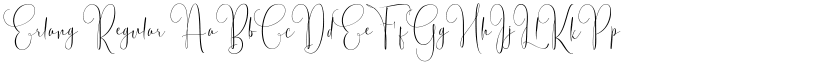 Erlang Regular font
