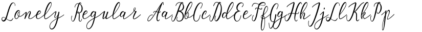 Lonely font download