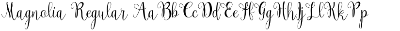 Magnolia Regular font