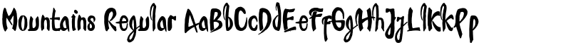 Mountains Regular font