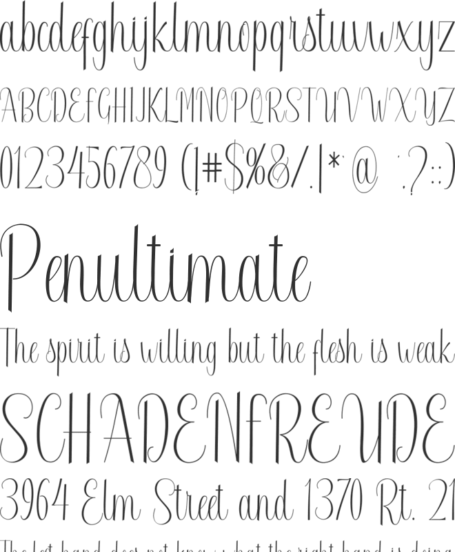 Radetta font preview