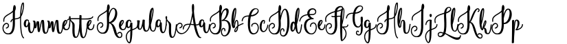 Hammerte Regular font