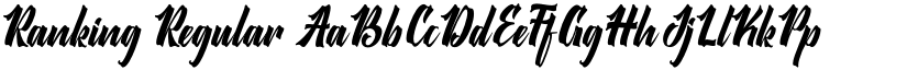 Ranking Regular font