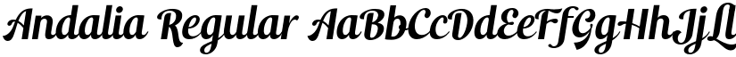 Andalia Regular font