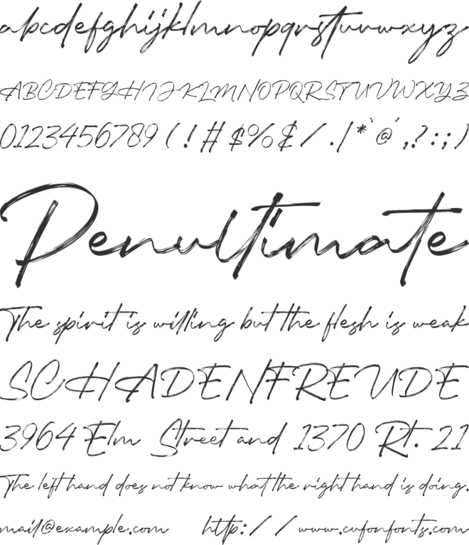 Insiders font preview