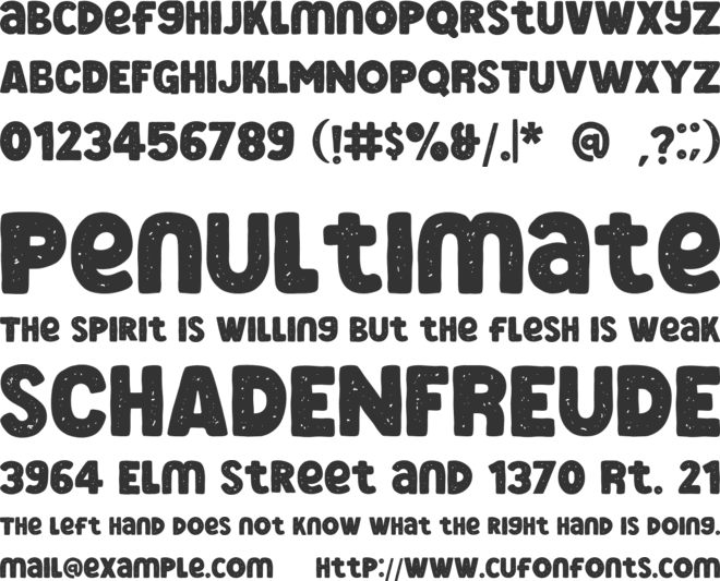 Chieezy Burger font preview