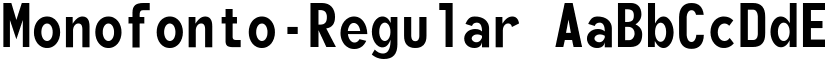 Monofonto-Regular font