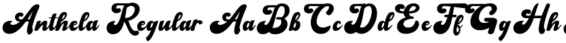 Anthela Regular font